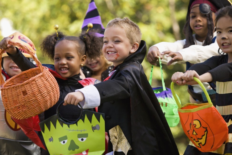 Children in costume.