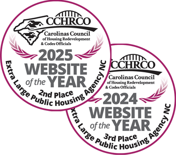 CCHRCO 2024 & 2025 Website of the Year Awards - Extra Large Public Housing Agency North Carolina